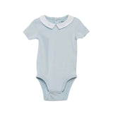 lot de 2 body bébé fille col Claudine bleu banc brodé nounababy dakar senegal