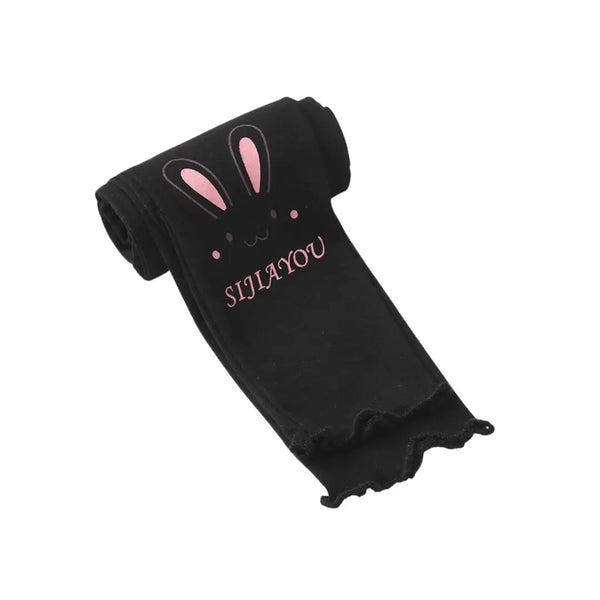Legging fille noir motif lapin coton été – Boutique NounaBaby Sénégal