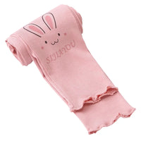 Pantalon fille coton doux motif lapin rose – NounaBaby Dakar