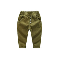 Pantalon en coton doux vert armée pour enfant 2 à 5 ans – NounaBaby Dakar