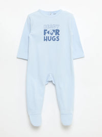 Grenouillère bébé bleu clair confortable Dakar Plateau NounaBaby