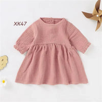 Robe bébé 0-24 mois mousseline coton biologique rose boutique NounaBaby Dakar