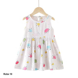 Robe blanche motif couronnes et cœurs – Style princesse – Enfant Sénégal