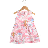 Robe fille motif licorne rose 100% coton – boutique enfant Dakar