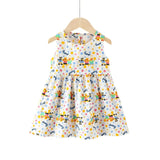 Robe fille à pois et motifs animaux – coton doux pour enfant à Dakar