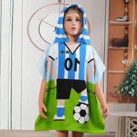Serviette de bain à capuche enfant motif – Messi NounaBaby Dakar Sénégal