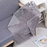 Serviette bébé moelleuse gris et chaude – NounaBaby Sénégal