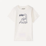 T-shirt bébé blanc beige dinosaure coton NounaBaby Dakar