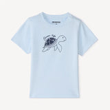 T-shirt bébé bleu tortue coton bébé Dakar