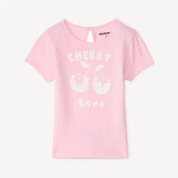 T-shirt bébé fille rose Cherry Love coton NounaBaby Dakar