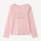 T-shirt rose fille message love coton NounaBaby Sénégal