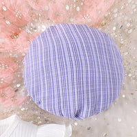 Béret assorti violet rayé pour bébé fille – accessoire mode enfant Dakar