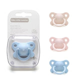 Tétines bébé anatomiques en silicone (bleu, rose, nude) – boutique NounaBaby Dakar