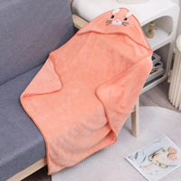 Sortie de bain orange douce et absorbante pour bébé – NounaBaby