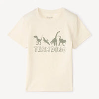 T-shirt enfant écru print dinosaures Team Dino – boutique bébé Dakar NounaBaby