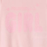 Détail motif Mummy’s Girl rose sur dors-bien bébé